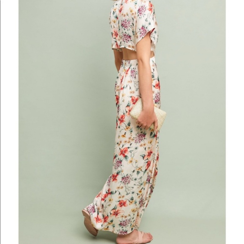 New Anthropologie OLEANDER BLOSSOM MAXI DRESS M